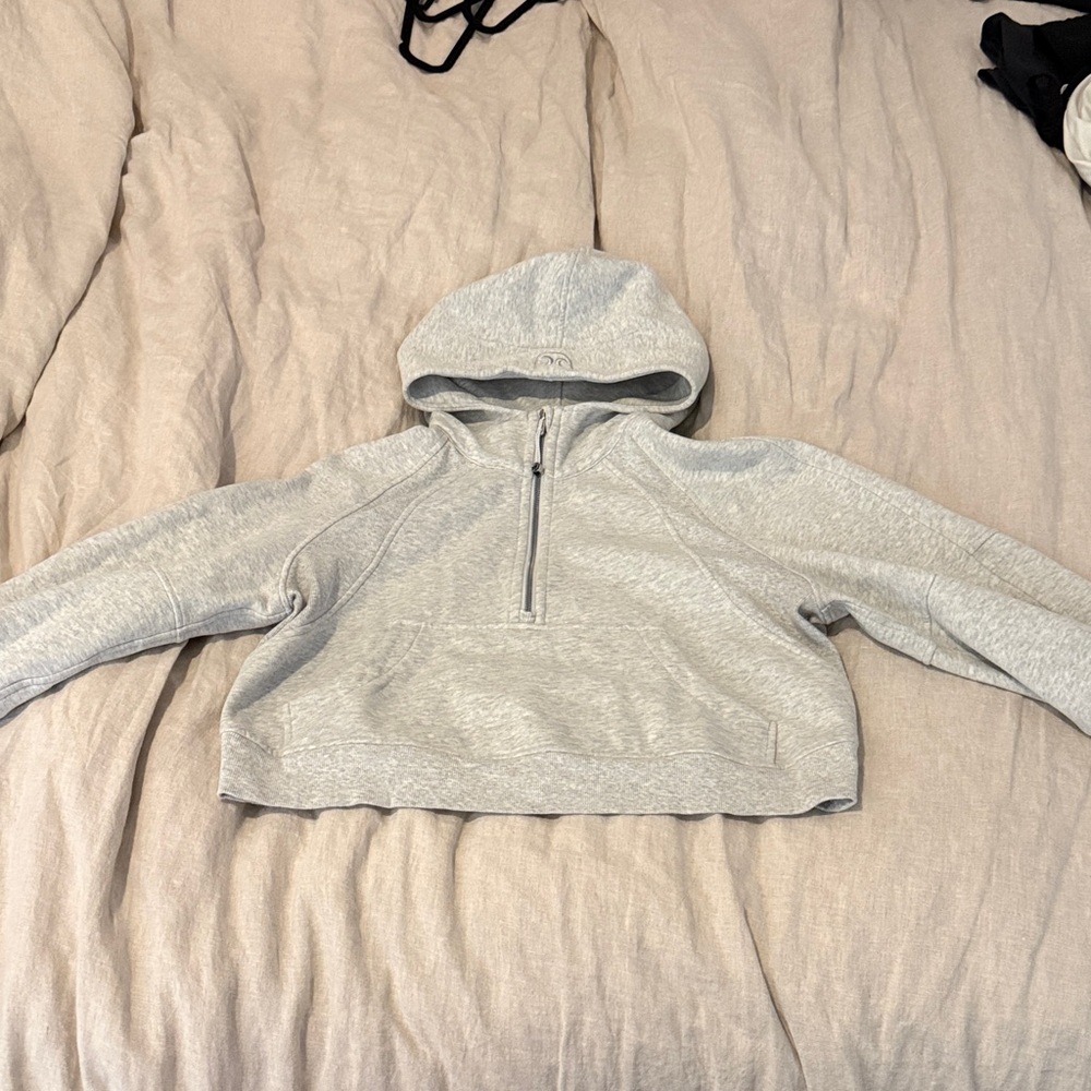 Lululemon Scuba Cropped Half Zip Hoodie